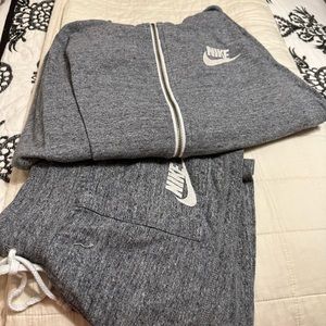 Nike 2 piece jacket and shorts set